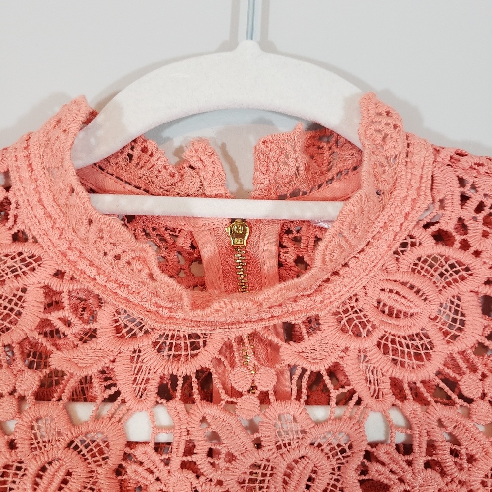 Anthro| Nanette Lepore Sleeveless Lace top - Picture 5 of 7